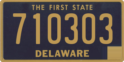 DE license plate 710303