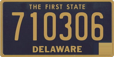 DE license plate 710306