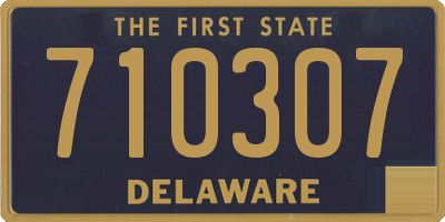 DE license plate 710307