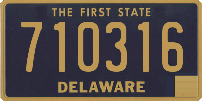 DE license plate 710316