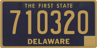 DE license plate 710320