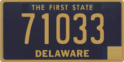 DE license plate 71033