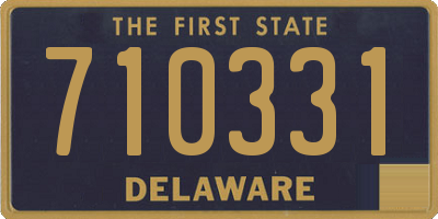 DE license plate 710331