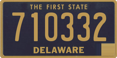 DE license plate 710332