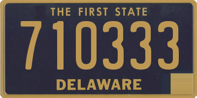 DE license plate 710333