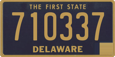 DE license plate 710337