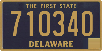 DE license plate 710340