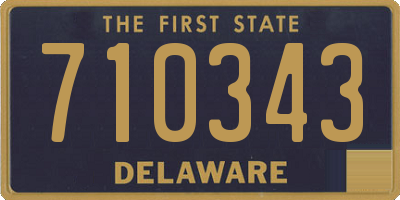 DE license plate 710343