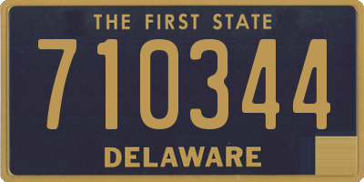 DE license plate 710344