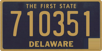 DE license plate 710351