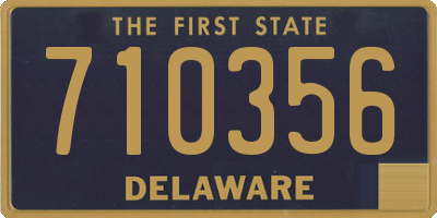 DE license plate 710356