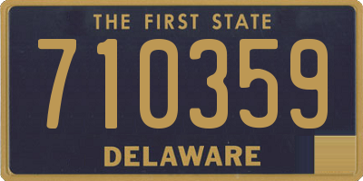DE license plate 710359