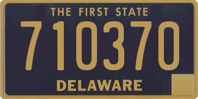 DE license plate 710370