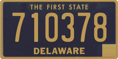 DE license plate 710378