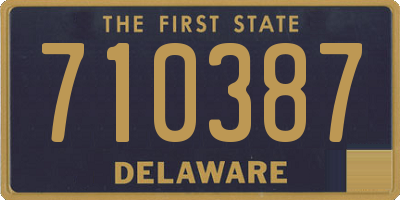 DE license plate 710387