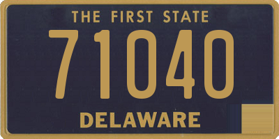 DE license plate 71040