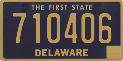 DE license plate 710406