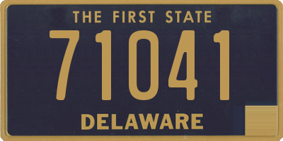 DE license plate 71041