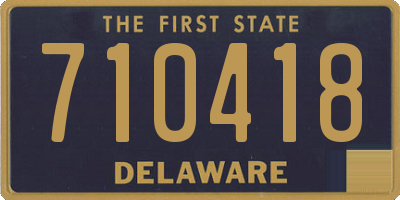 DE license plate 710418