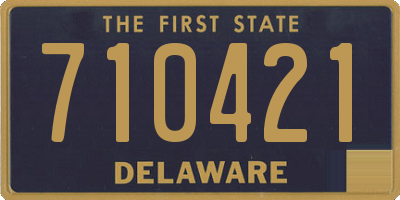 DE license plate 710421