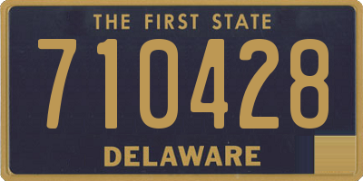 DE license plate 710428
