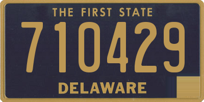DE license plate 710429