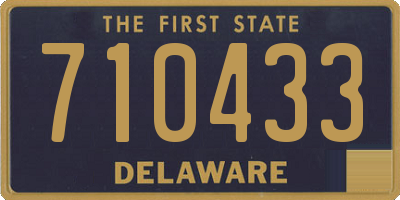 DE license plate 710433