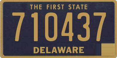 DE license plate 710437