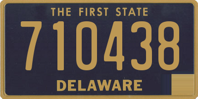 DE license plate 710438