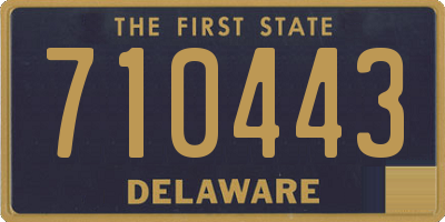 DE license plate 710443