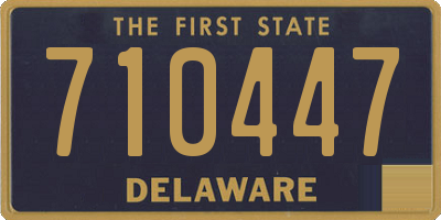 DE license plate 710447