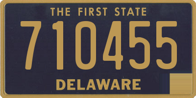 DE license plate 710455