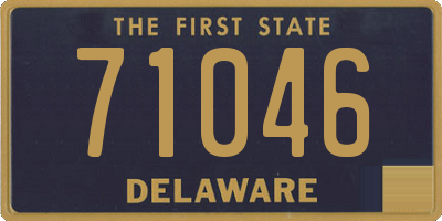 DE license plate 71046