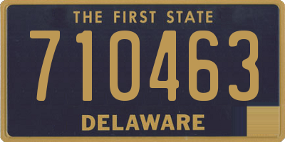 DE license plate 710463