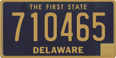 DE license plate 710465