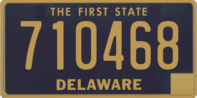 DE license plate 710468
