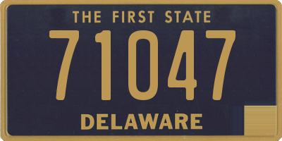 DE license plate 71047