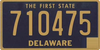 DE license plate 710475