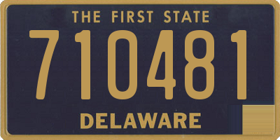 DE license plate 710481