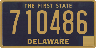 DE license plate 710486