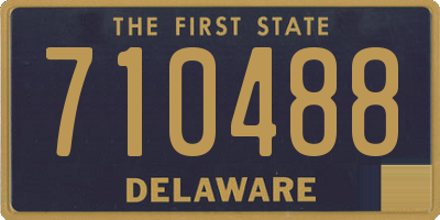DE license plate 710488