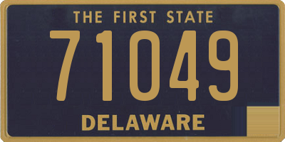 DE license plate 71049