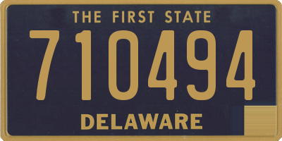 DE license plate 710494