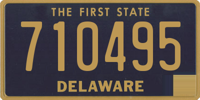 DE license plate 710495