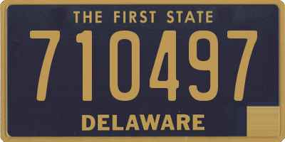 DE license plate 710497