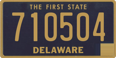 DE license plate 710504