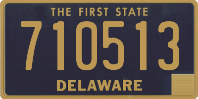 DE license plate 710513