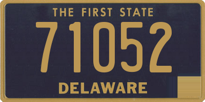 DE license plate 71052