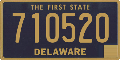 DE license plate 710520