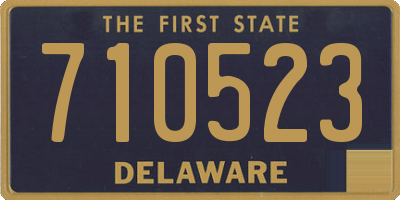 DE license plate 710523